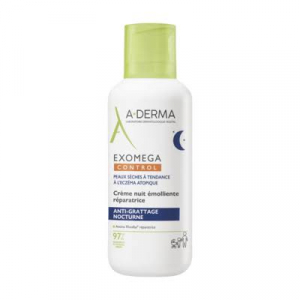 A-DERMA Exomega Control Crème Nuit Émolliente Réparatrice 400 ml