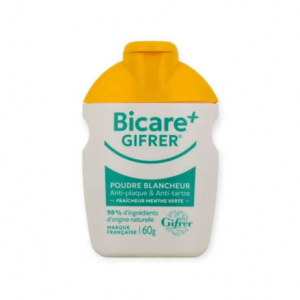 Gifrer Bicare Plus Poudre blancheur fraîcheur Menthe Verte - 60g
