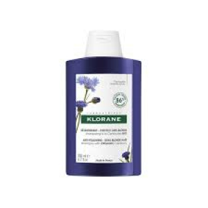 Klorane Shampoing Déjaunissant Cheveux Gris et Blonds 200 ml
