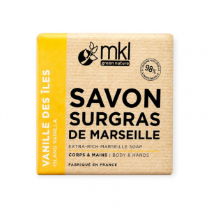 MKL GREEN NATURE Savon Surgras De Marseille Vanille des îles 100g