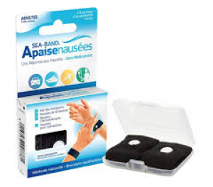 Sea Band Adultes Apaisenausées Paire de Bracelets d'Acupression - Couleur : Noir