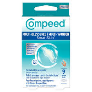 Compeed Pansements Multi-Blessures SmartSkin Spécial Doigt x 9