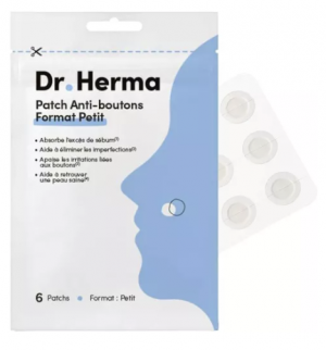 DR HERMA Patch Anti-Boutons Format Petit 6 Patchs